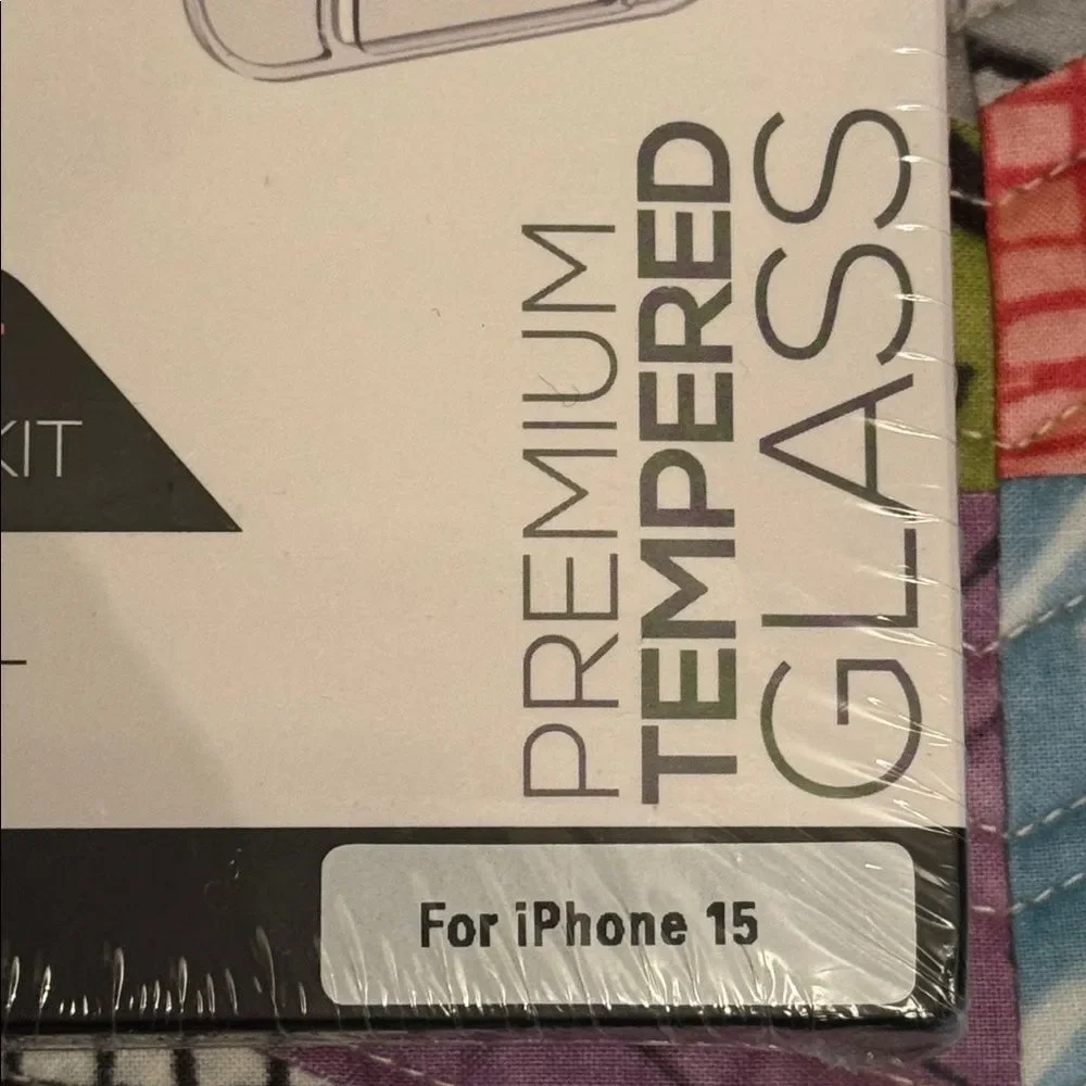 Premium Tempered Glass Screen Protector 2 Pack for iPhone 15 NWT